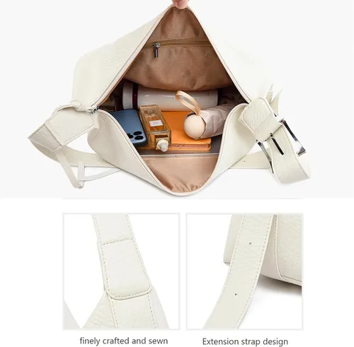 Miniatura 6 de Bolso de mano para mujer, estilo casual, con cremallera, grande, cruzado, hobo, bolso de hombro, bolso de trabajo a la moda para mujer