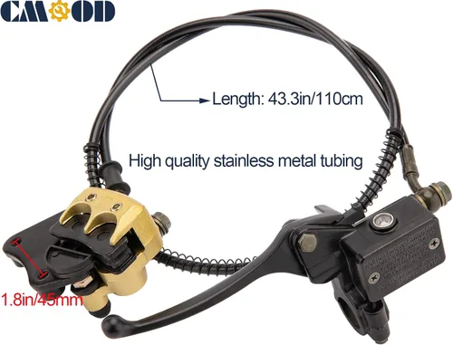 Miniatura 7 de CMOOD - Montaje de pinza de cilindro maestro para freno de disco delantero 50 cc. 70 cc. 90 cc. 110 cc. 125 cc. para ATV chino SSR Dirt Bike Pit Bike