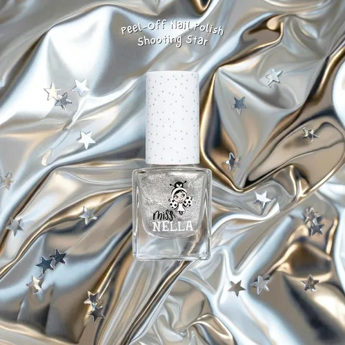 Miniatura 3 de Miss Nella Shooting Star - Esmalte de uñas seguro especial plateado brillante para niños, fórmula no tóxica y sin olor para niños y niños pequeños
