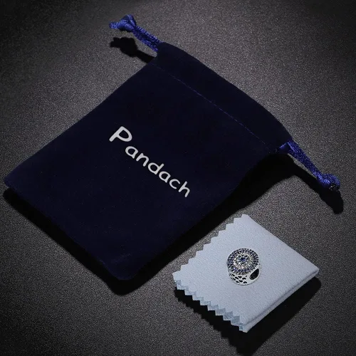 Miniatura 3 de Pandach Dijes de plata de ley 925 para pulseras y collares, colgantes de mariposa y auriculares, dijes de trébol, joyería de regalo para mujeres