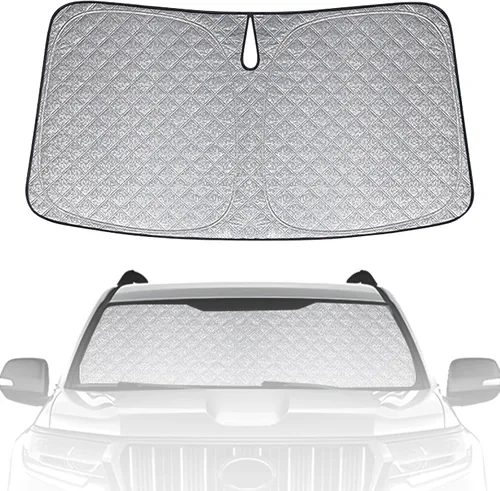 Miniatura 27 de Parasol de 6 capas para parabrisas de Honda Element 2003-2011, parasol plegable para automóvil con bolsa de almacenamiento, reflectante del calor