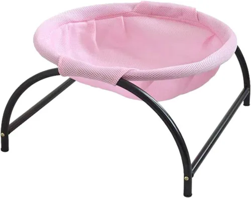 UKCOCO Hamaca elevada para gatos, elegante y duradera para mascotas para uso en interiores y exteriores, marco elegante para descansar y relajarse