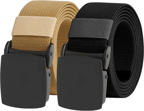 Miniatura 58 de UNGGJKB Men's Tactical Belt, Nylon Casual Elastic Belt, Work Belt That Can Be Cut And Adjusted