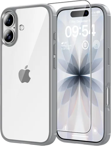 Miniatura 96 de TAURI Funda magnética 2 en 1 transparente para iPhone 14 Pro, compatible con Magsafe [no amarillenta] con protector de pantalla, protección de grado
