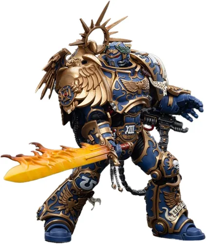 JOYTOY Figura de acción Warhammer 40K 1/18 de 7 pulgadas, colección Ultramarines Primarch Roboute Guilliman, regalo para amantes de figuras de
