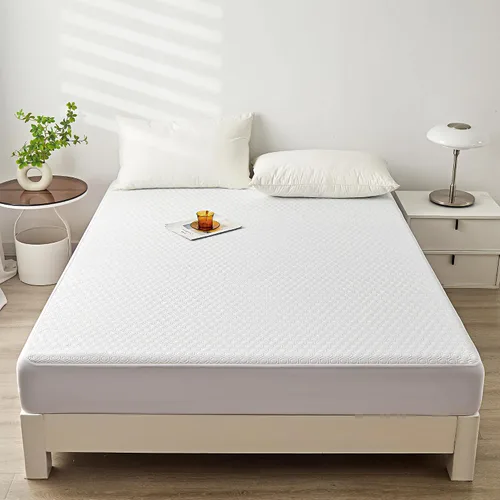 Miniatura 7 de Mooreeke Protector de colchón de nailon de tamaño matrimonial, 100% impermeable, naturalmente refrescante, suave, silencioso, transpirable y más