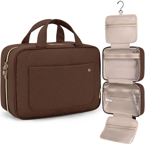 Miniatura 13 de Bolsa de viaje con gancho para colgar, resistente al agua, organizador de cosméticos, bolsa de viaje para accesorios, champú, contenedor