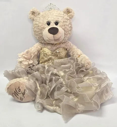 Miniatura 16 de KINNEX COLLECTIONS SINCE 1997 20" Quince Anos Quinceanera Last Doll Osito de peluche con vestido (pieza central) ~ ARC16832-4R (azul bebé)