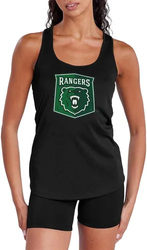 Miniatura 429 de Camiseta deportiva sin mangas oficial de NCAA Collegiate para mujer, con espalda cruzada, colección con logotipo primario