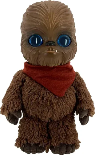 Mattel Juguete de peluche de Star Wars Galactic Pals, juego de muñecas suaves de 11 pulgadas con portador y tarjeta de perfil de personalidad para