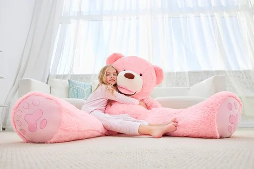 Miniatura 4 de IKASA - Oso de peluche gigante, animales de juguete (Rosa, 63 pulgadas)