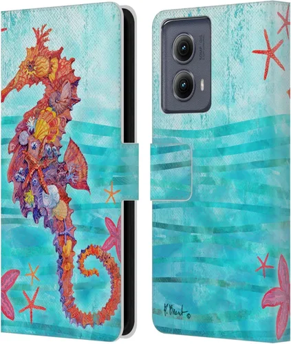 Miniatura 18 de Head Case Designs Funda de piel con licencia oficial de Paul Brent Agate Mermaid Coastal para Motorola Edge (2024)