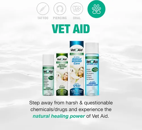 Miniatura 6 de Spray para el cuidado de heridas de animales – Cuidado de heridas de mascotas – Spray salino para el cuidado de mascotas – Soporta dermatitis