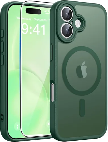 Miniatura 284 de FNTCASE - Funda para iPhone 16 Pro: magnética, mate, translúcida, de grado militar, protectora contra caídas, resistente, fina, duradera y a prueba