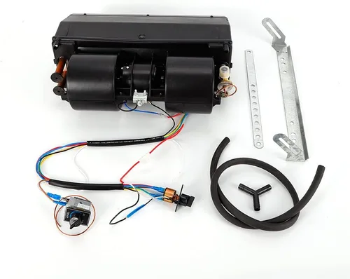 Miniatura 11 de Ensamble de evaporador de aire acondicionado A/C, enfriamiento por calor del evaporador, 258 CFM 3 velocidades 8A 80W 12V Ensamble de calentador