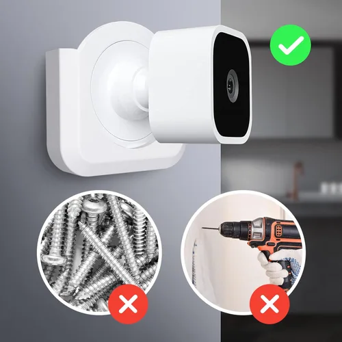 Miniatura 3 de Soporte de montaje adhesivo de pared para cámara Blink Mini, soporte de montaje de cámara duradero con fuerte adhesivo para cámara Blink Mini