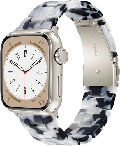 Miniatura 51 de V-MORO - Correas de resina compatibles con Apple Watch Series 11/10/9/8/7 y SE/6/5/4/3/2/1/SE3 de 1.49, 1.57, 1.61, 1.65 pulgadas, correa ligera