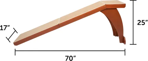 Miniatura 3 de PetSafe CozyUp Rampa para Cama - Apoya la Espalda y Articulaciones de las Mascotas - Superficie de Alfombra de Alta Tracción - Madera Grado Mueble