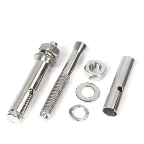 Miniatura 4 de 5 piezas de pernos de expansión de acero inoxidable 304 M6 x 1.969 in 304, tornillo de expansión hexagonal externo, anclaje de manguera, cubierta
