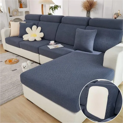 Miniatura 11 de Funda mágica universal para interior de sofá, funda de sofá resistente al desgaste, funda de sofá modular en forma de L, diván con cojín separado
