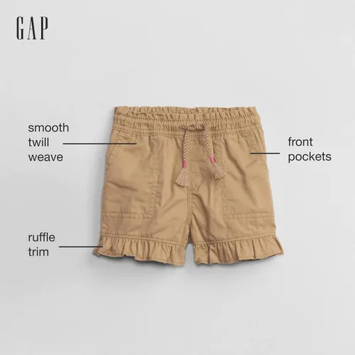 Miniatura 2 de GAP Pantalones cortos sin cierre para bebé niña