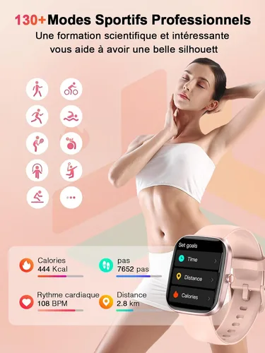 Miniatura 3 de invens Men's Women's Smart Watch with Bluetooth Call Smartwatch with Pedometer Heart Rate Monitor Oximeter Sports Watch for iPhone Android