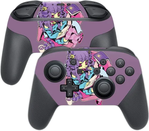 Miniatura 11 de MightySkins Skin compatible con Nintendo Switch Pro Controller - Alien Battle Funda protectora de vinilo duradera y única Fácil de aplicar
