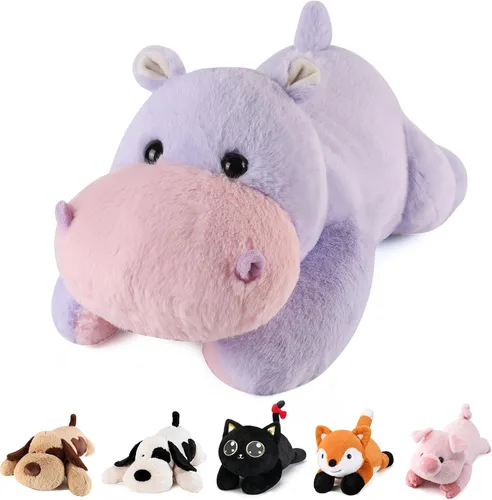 Miniatura 12 de meowtastic Animales de Peluche con Peso de Perro en Blanco y Negro - 22 Pulgadas 4.5 Libras Animales de Peluche con Peso de Perro - Almohada