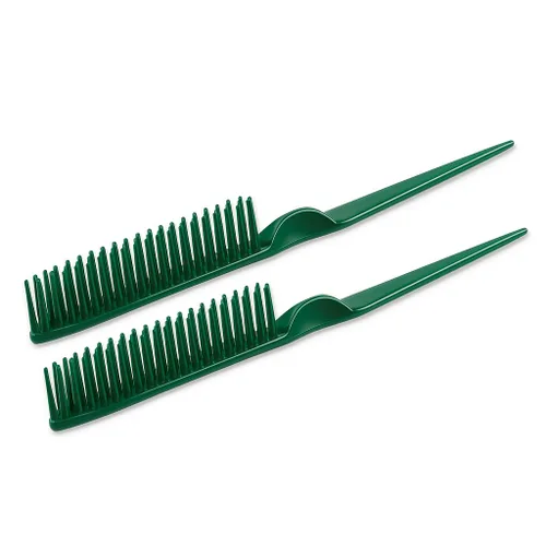 Miniatura 14 de SIMPOR Peine de pelo de 3 filas para desenredar natural, cepillo de peinado de pelo, cerdas de nailon, destrenzar, peine de cola de rata