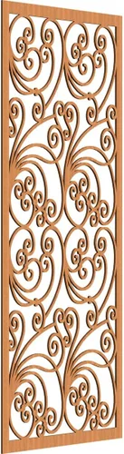 Miniatura 143 de 9 3/8"W x 24 3/8"H x 1/4"T Marilla Decorativos Paneles de Pared de Madera Calado, Abedul