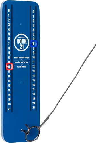 GoSports Hook 21 Juego de Anillo Colgante de Techo - Elige Tu Color - Juega en Interiores o Exteriores