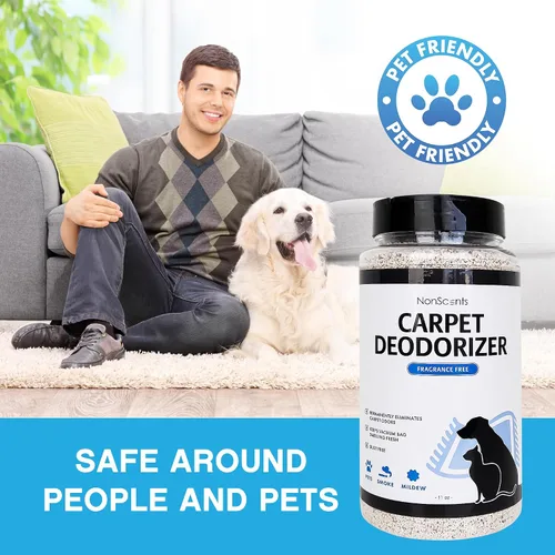 Miniatura 3 de NonScents Eliminador de olores para alfombras y alfombras, desodorante de alfombras para mascotas seguro y sin fragancia, neutralizador de olores