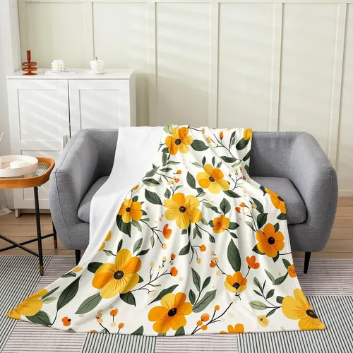 Miniatura 22 de Erosebridal Roses Throw Blanket 40x50 Inch Sofa Bed Couch Decor,Oil Painting Rose Fleece Blanket,Spring Natural Theme Flannel Blankets Luxury