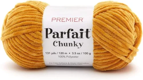 Miniatura 43 de Premier Parfait Hilo Grueso - Súper Voluminoso para Tejer y Hacer Ganchillo, Chenilla, Sunshine