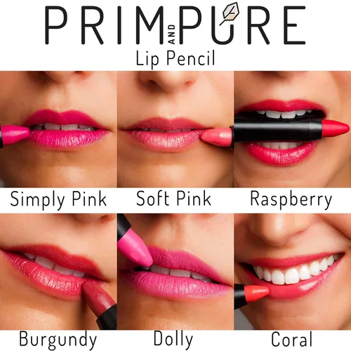 Miniatura 3 de Lápiz labial natural para mujer, tintes de alto pigmento, libre de crueldad, lápiz labial orgánico fabricado en Estados Unidos, cosméticos seguros