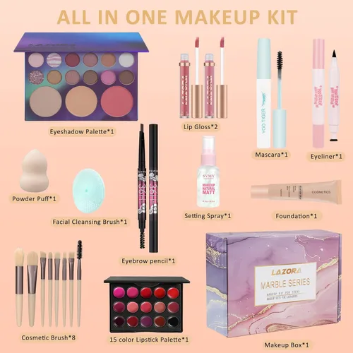 Miniatura 8 de Kit de maquillaje para adolescentes, niñas, mujeres, juegos de maquillaje para adolescentes, kits de maquillaje para adolescentes, set de regalo