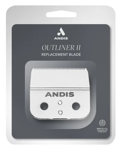 Miniatura 5 de Andis 04604 Outliner II - Cuchilla de repuesto para recortadora, hecha de acero inoxidable y acero al carbono, hoja cuadrada de corte cerrado, hoja