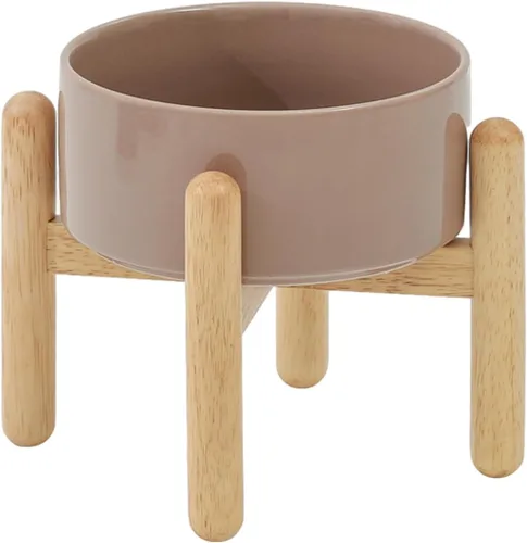 Miniatura 12 de Havniva Cuenco elevado de cerámica de 6.1 pulgadas para perros con soporte para platos de perros de razas pequeñas y medianas, cuenco de comida y 2