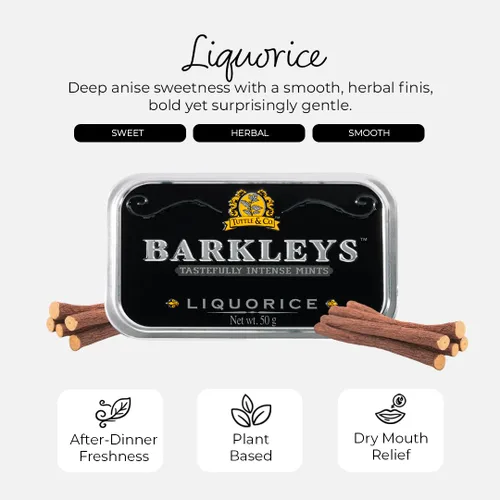 Miniatura 3 de Barkleys Mentas para el aliento de regaliz – Dulces de menta fresca con sabor a regaliz fuerte para fiestas, después de la cena, boda, uso diario