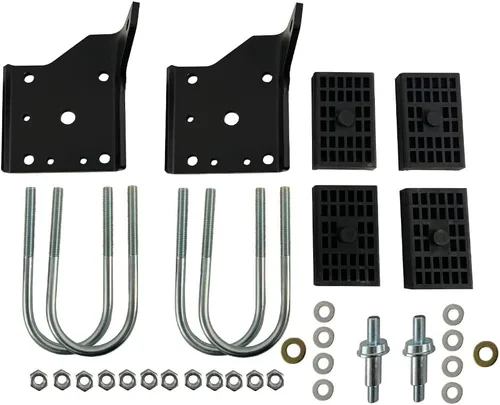 Miniatura 2 de BST BSSP Kit de placa de choque de resorte de hoja múltiple con pernos para Chevry Nova Camaro Firebird 1968-1972 con tachuelas de muelles multihoja