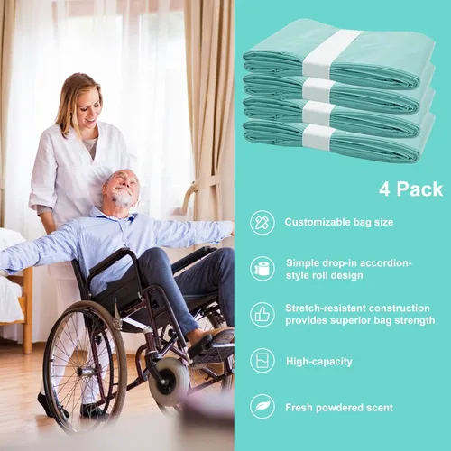 Miniatura 4 de Paquete de 4 recambios de forro de pañales compatibles con el modelo Janibell Akord 280 Slim, dura más de 500 calzoncillos para adultos