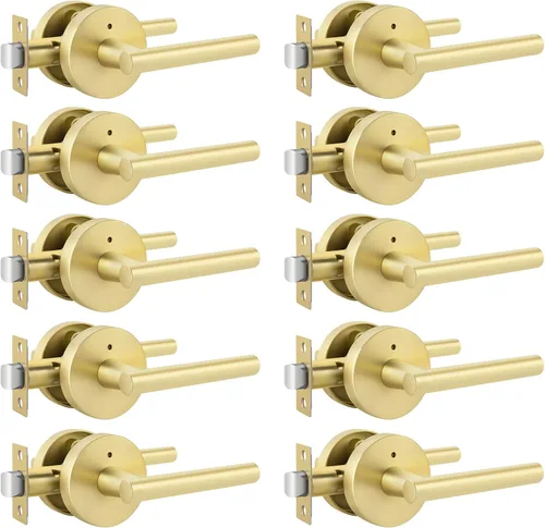 Miniatura 19 de Goldenwarm - Paquete de 1 picaporte negro inactivo de una sola cara, con tirador de puerta de extracción mate, resistente, para armario o despensa
