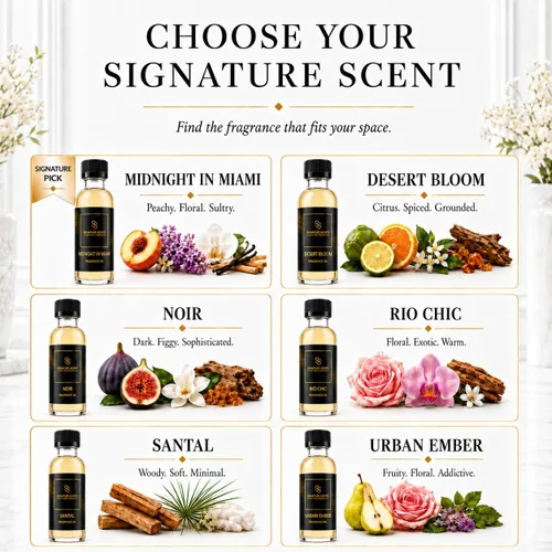 Miniatura 3 de Signature Scents: Aceites aromáticos inspirados en hoteles de lujo para difusores (4.05 onzas líquidas, flor del desierto)