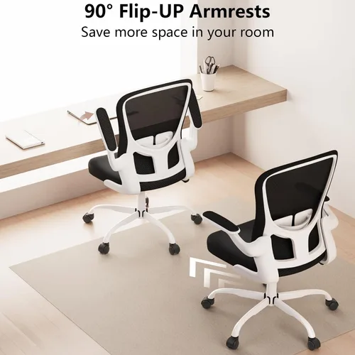 Miniatura 3 de Silla de oficina ergonómica, cómoda silla giratoria para oficina en casa, silla de escritorio de malla transpirable, silla de computadora de apoyo