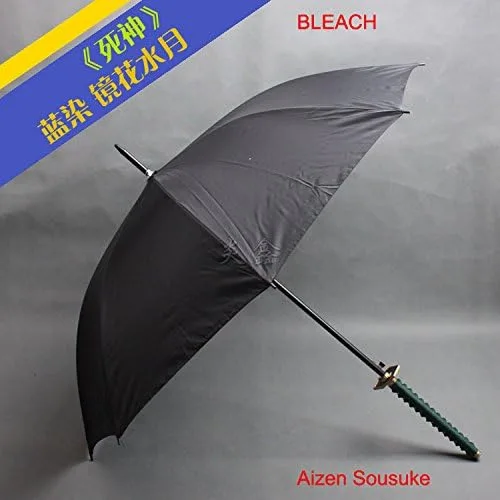 Miniatura 5 de S2717 ANIME KYOUKA SUIGETSU AIZEN SOUSUKE SAMURAI SWORD UMBRELLA 39.5 pulgadas, negro