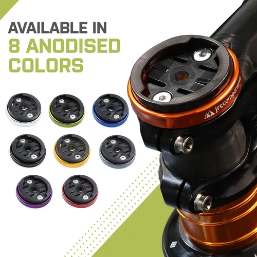 Miniatura 5 de JRC Components Enkei - Soporte de vástago de bicicleta con tapa superior Compatible con dispositivos Garmin Edge Series Cuerpo de aluminio
