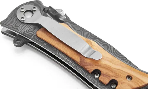 Miniatura 6 de Cuchillo plegable grabado personalizado para novio, esposo, papá, hijo - Cuchillos personalizados para hombres de campamento, pesca y caza con clip