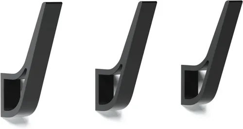 Miniatura 18 de Ganchos para Perchero Montados en la Pared, Negro, 2 Paquetes, Ganchos de Cuerda para Toallas de Baño para Cocina, Puerta, Gabinete, Baño