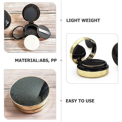 Miniatura 2 de FOMIYES Estuche robusto 2pcs envases de polvo vacíos Fundación Suelta Puff Box Estuche de maquillaje de viaje recargable