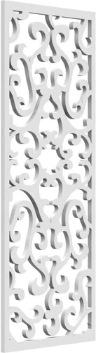 Miniatura 117 de Smithfield Paneles de pared decorativos de madera con calado, 13 3/8 pulgadas de ancho x 34 3/8 pulgadas de alto x 3/8 de alto, roble rojo rojo